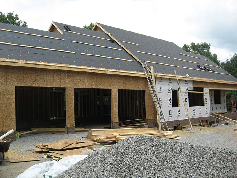 New home exterior completed by JWI