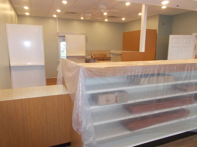 Completed remodeling work
